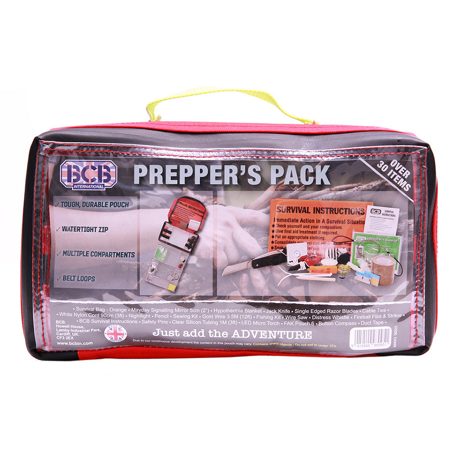 BCB Adventure Prepper's Pack – sada pro přežití v červeném obalu