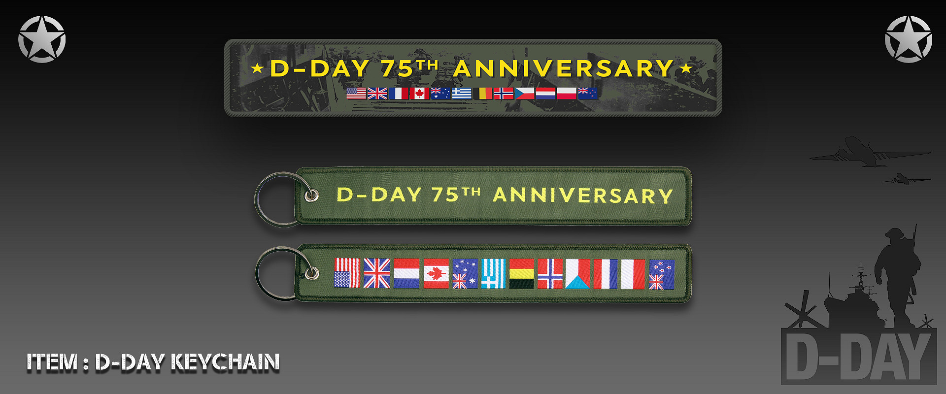 D-Day Keychain 75 Years Anniversary