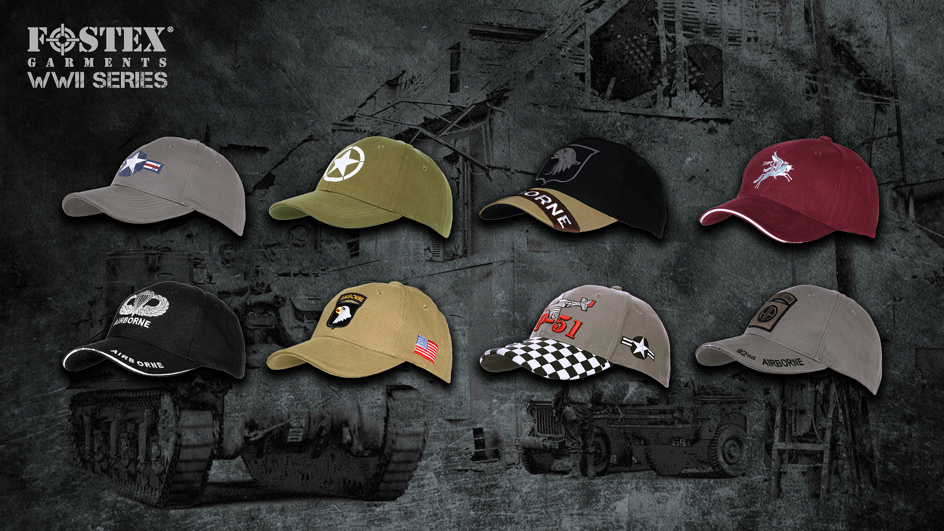 WWII Series - Baseball Caps