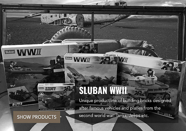 Sluban WWII kits Wholesale Van Os Imports