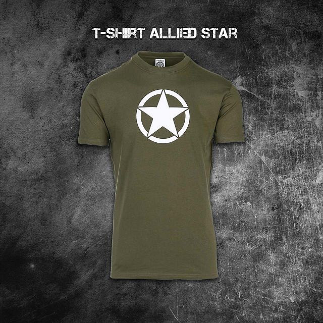 Military T-shirt Allied Star | Fostex WWII Series