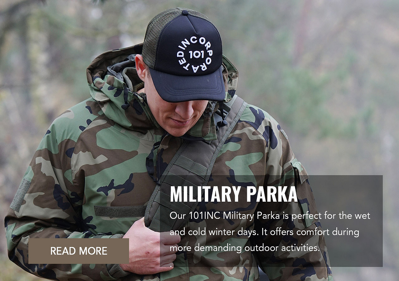 101INC Military Parka Jacket | Military Wholesale Van Os Imports